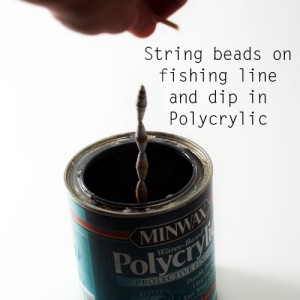 make paper beads; sealing
