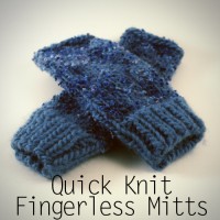 Free Knit Pattern Fingerless Mitts