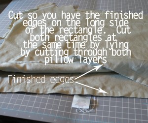 Sewing pillows