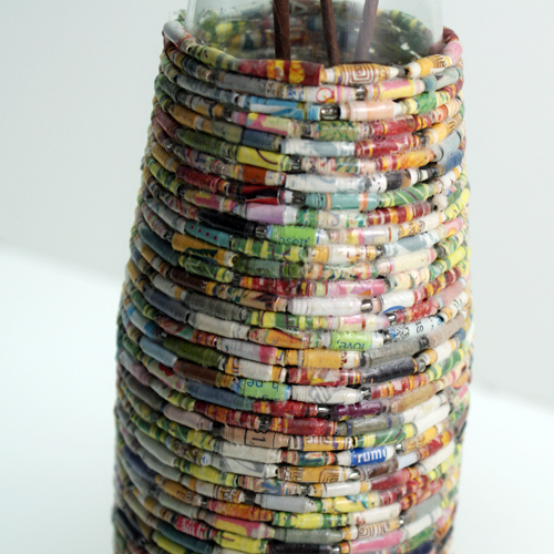 Recycled Crafts using magazine pages