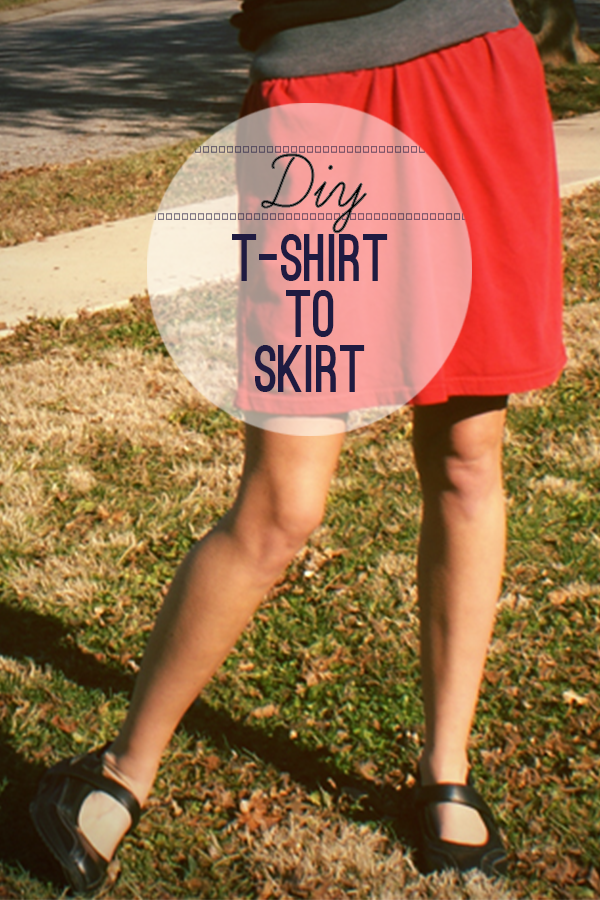 T shirt to Skirt DIY from @savedbyloves