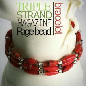Magazine Page Bracelet