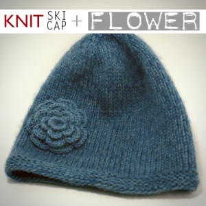 knit hat pattern with brim