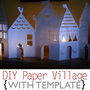 papercraft template house