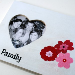 Stenciled picture frame