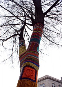 yarn bomb
