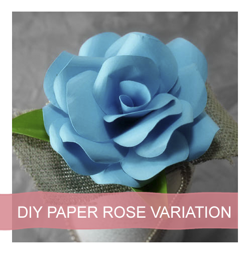 Paper Rose Tutorial and Template