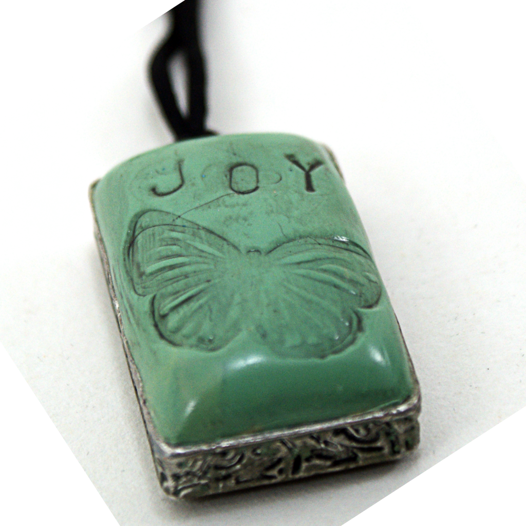 Polymer Clay Word Pendant