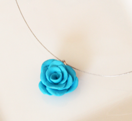 Polymer Clay Rose Necklace Tutorial