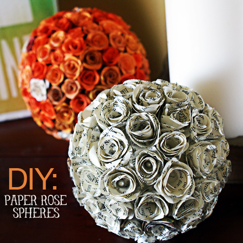 Paper Rose Spheres