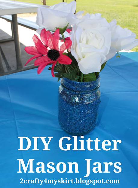 Glitter Mason Jar DIY