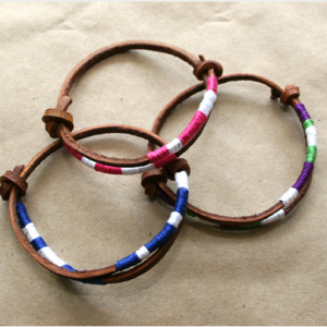 Leather Bracelet DIY