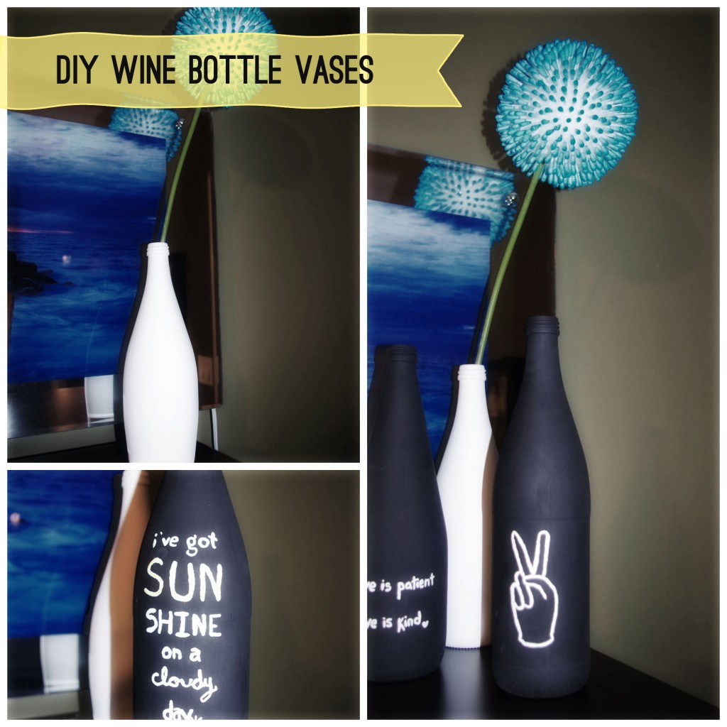 DIY Upcycle Bottles to Vases