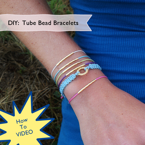 How to Make Easy Bracelets with Tube Beads