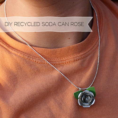 Make Rose Pendants From Aluminum Cans