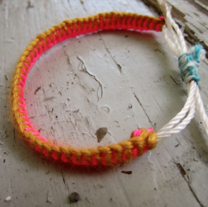 Neon Mason Line Bracelet Tutorial