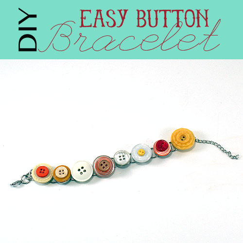 Make an #upcycle button bracelet with @savedbyloves #jewelry