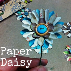 Paper Flower Tutorial at savedbylovecreations.com
