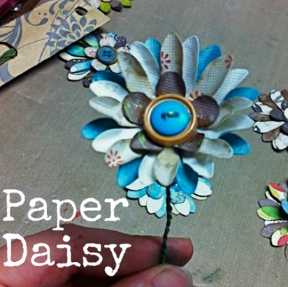 Paper Flower Tutorial at savedbylovecreations.com