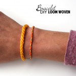 How to make a loom woven braided bracelet