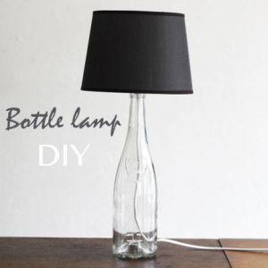 Wine Bottle Lamp DIY by Lana Red