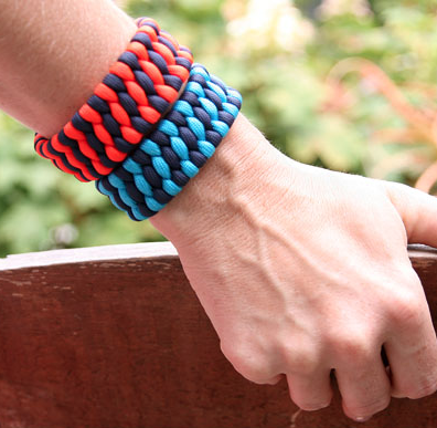 woven paracord bracelets from Remarkably Domestic featured at savedbylovecreations.com