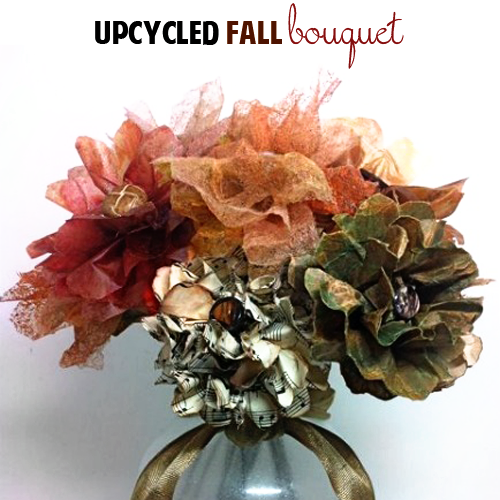 How to Make Fall Flowers @savedbyloves by Pluckingdaisies.com #Fall #Flowers #RangerInk #Tutorial