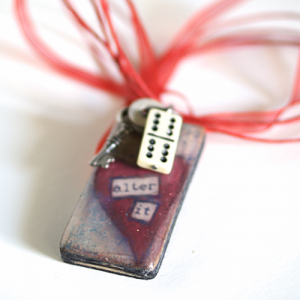 #Altered art pendant tutorial @savedbyloves #Jewelry #Handmade