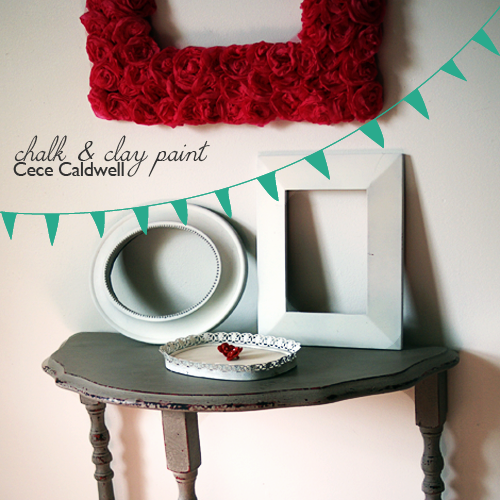 #CeceCaldwell Chalk and Clay Paint #DIY  Table Makeover @savedbyloves @cececaldwell