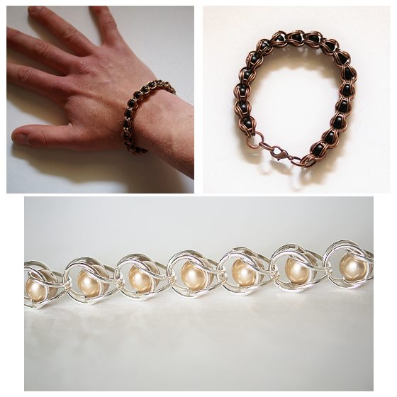 Chain Maille #Bracelet Tutorial at @savedbyloves