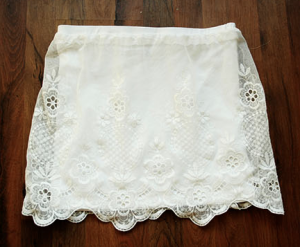 Make a Skirt from Lace Curtain