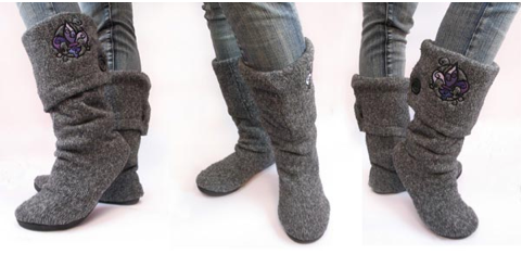 #Upcycle old sweater to boots and 50+ other projects to make from #recycled sweaters @savedbyloves #DIY