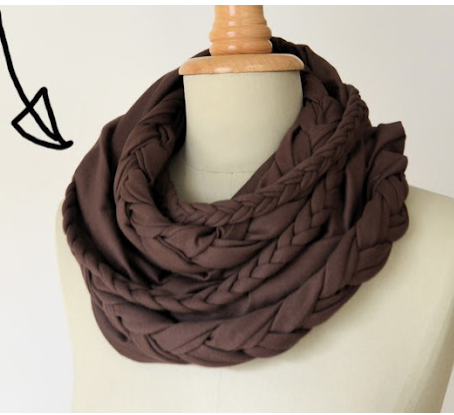 Fall infinity scarf DIY By Desiree' featured @savedbyloves