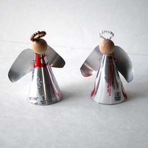 Make Aluminum Can Angel Ornaments