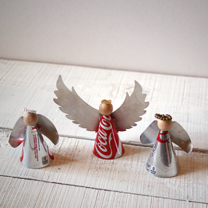 Make Aluminum Can Angel Ornaments