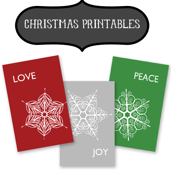 #Christmas Snowflake #Printable Trio #DIY #decorating