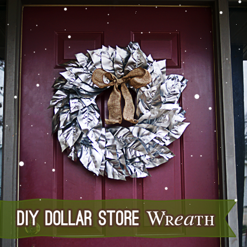 Make a Dollar Tree Silver #Christmas #Wreath @savedbyloves