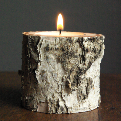 How to Make Candle Holders from Branch #DIY #Handmade #Christmas #Gifts