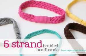 Make braided headbands from #recycled #tshirts at Duitang.com, featured @savedbyloves