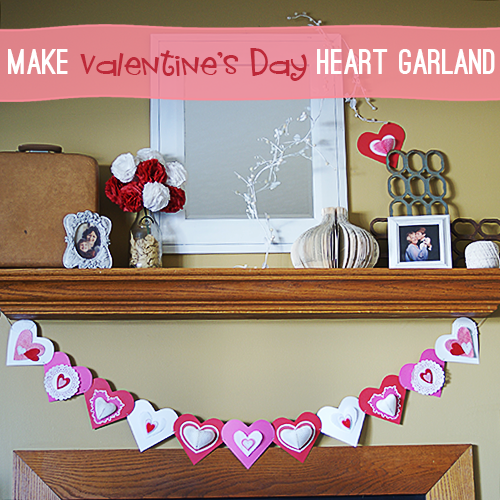Valentine's Day Garland #DIY #Craft @savedbyloves