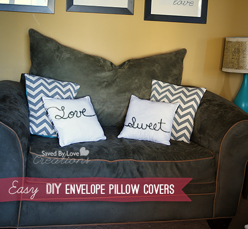 How to Sew Easy Pillow Covers @savedbyloves