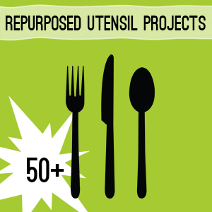 50+ Ways to Repurpose Silverware Utensils @savedbyloves #Upcycle