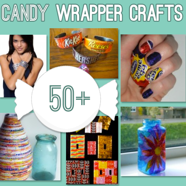 Over 50 Candy Wrapper Crafts to make #DIY from @savedbyloves