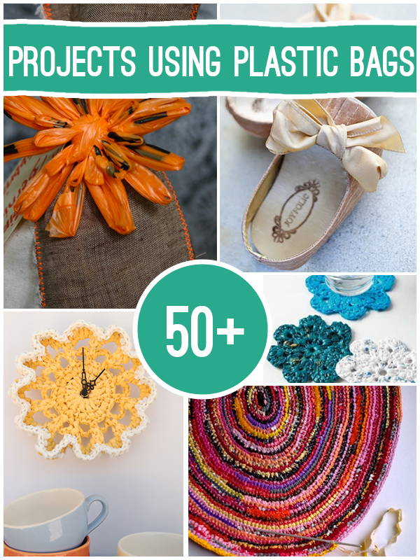 50+ projects to make using #recycled Plastic bags #upcycle #repurpose #DIY @savedbyloves