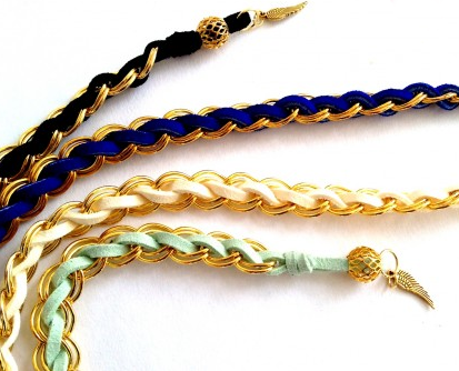 Woven Chain & Sueded Bracelet DIY from Yes Missy, featured @savedbyloves
