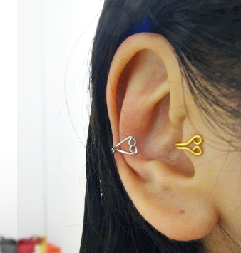 DIY Earcuffs from wire