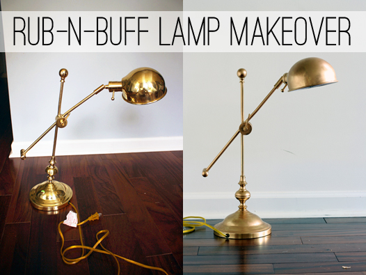Rub-N-Buff Lamp Makeover 