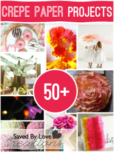 Over 50+ crepe paper crafts to make @savedbyloves #DIY #Wedding #crafts