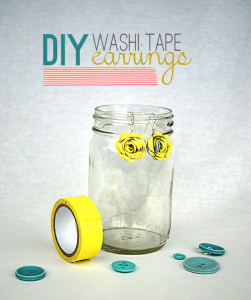 DIY Washi Tape Earrings from @savedbyloves @Sizzix_US