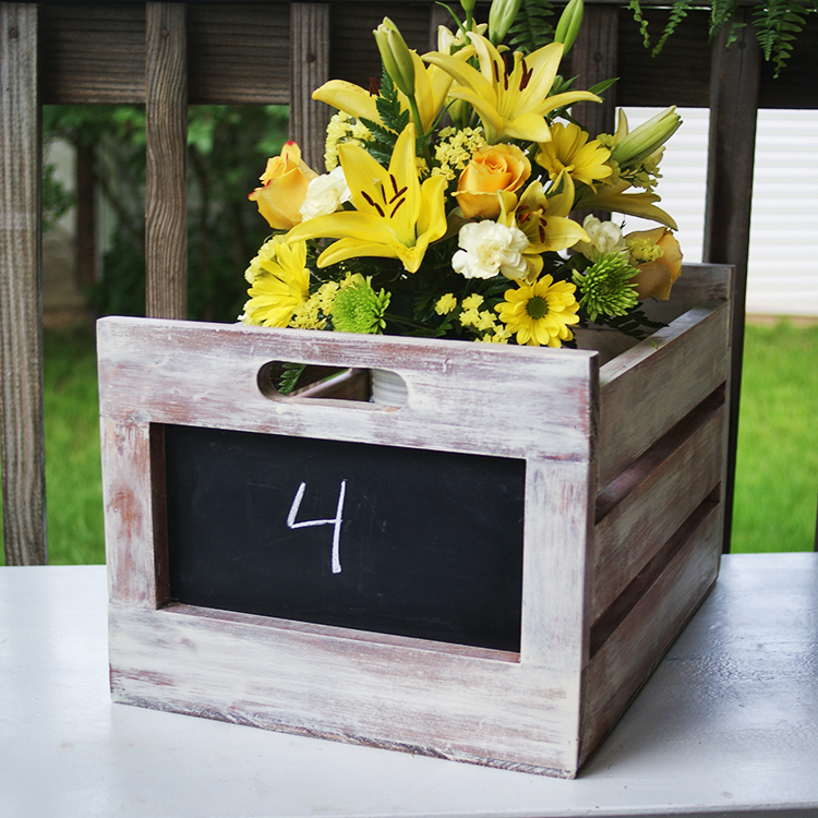 Make easy, cheap, fast chalkboard crates; Free plan from Ana White @savedbyloves